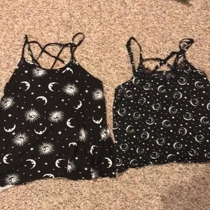 Two hot topic tank tops size medium